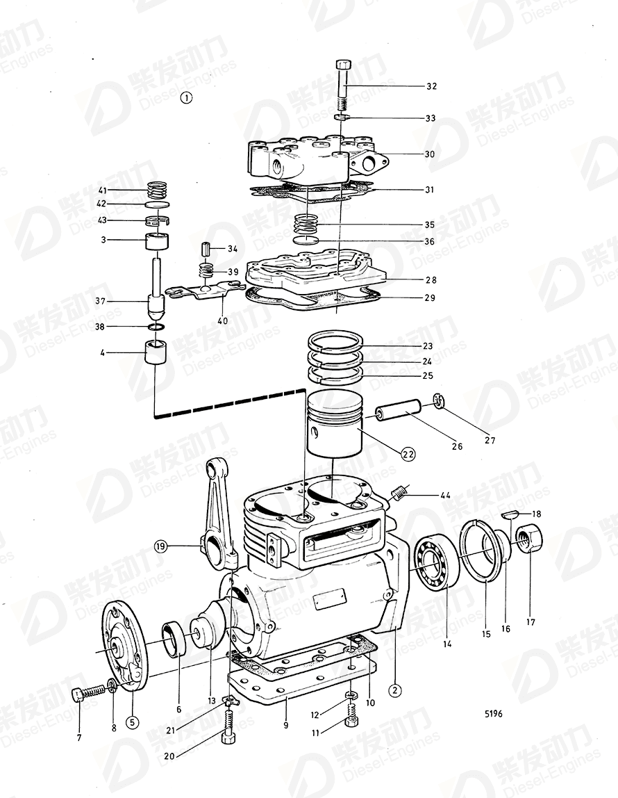 VOLVO Spacer ring 1518354 Drawing